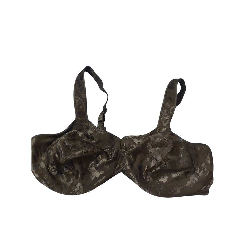 Wacoal The Awareness Bra 85567 Black Floral‎ Jacquard Underwire 44D NWT